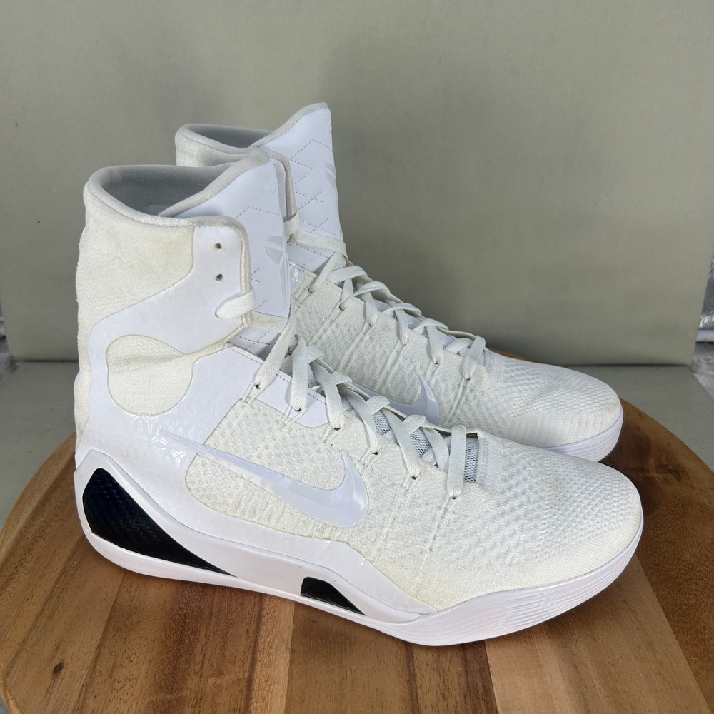 Nike Kobe 9 Elite Protro Halo White Basketball Shoes FZ7335-100 Mens Size 12